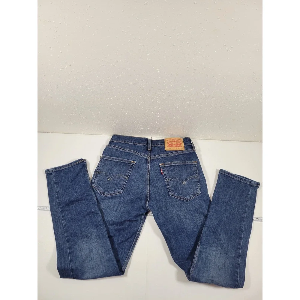 Levi's‎ 511 Slim Fit Jeans Mens 30x30 Blue Excellent Medium Wash Denim 0817
